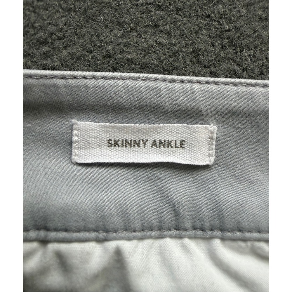 Loft Outlet Women Light Gray Skinny Ankle Seamed Front Pants Size 14 High Rise - Picture 4 of 14